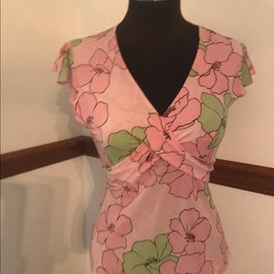 Vintage floral tie back top by vol 1